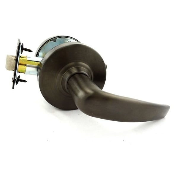 Schlage Commercial Passage Athens Lever 47267038 2-3/4" Springlatch ANSI Strike Oil Rubbed Bronze ALX10ATH613 - main